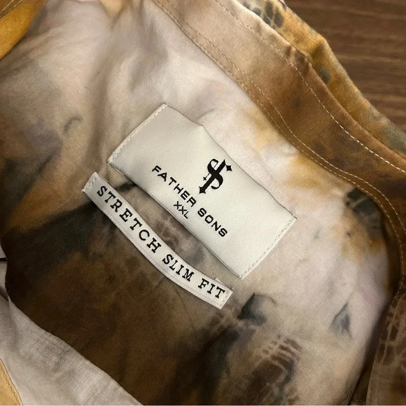 🌟Father Sons stretch slim fit shirt men size L -though label says XXL see below - Picture 6 of 16